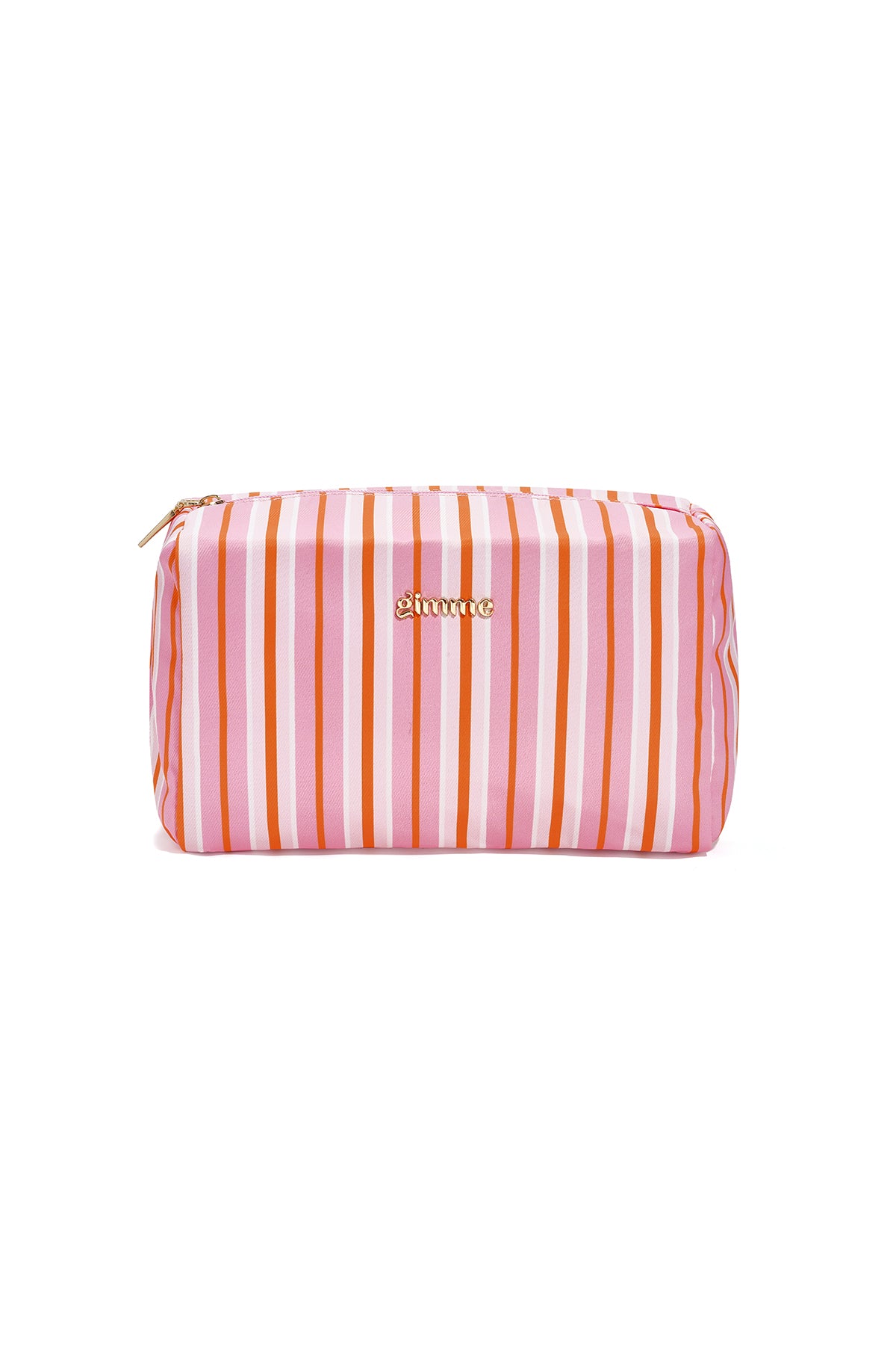 Pochette per il trucco a righe, semplici, in poliestere, accessori per tutti i giorni