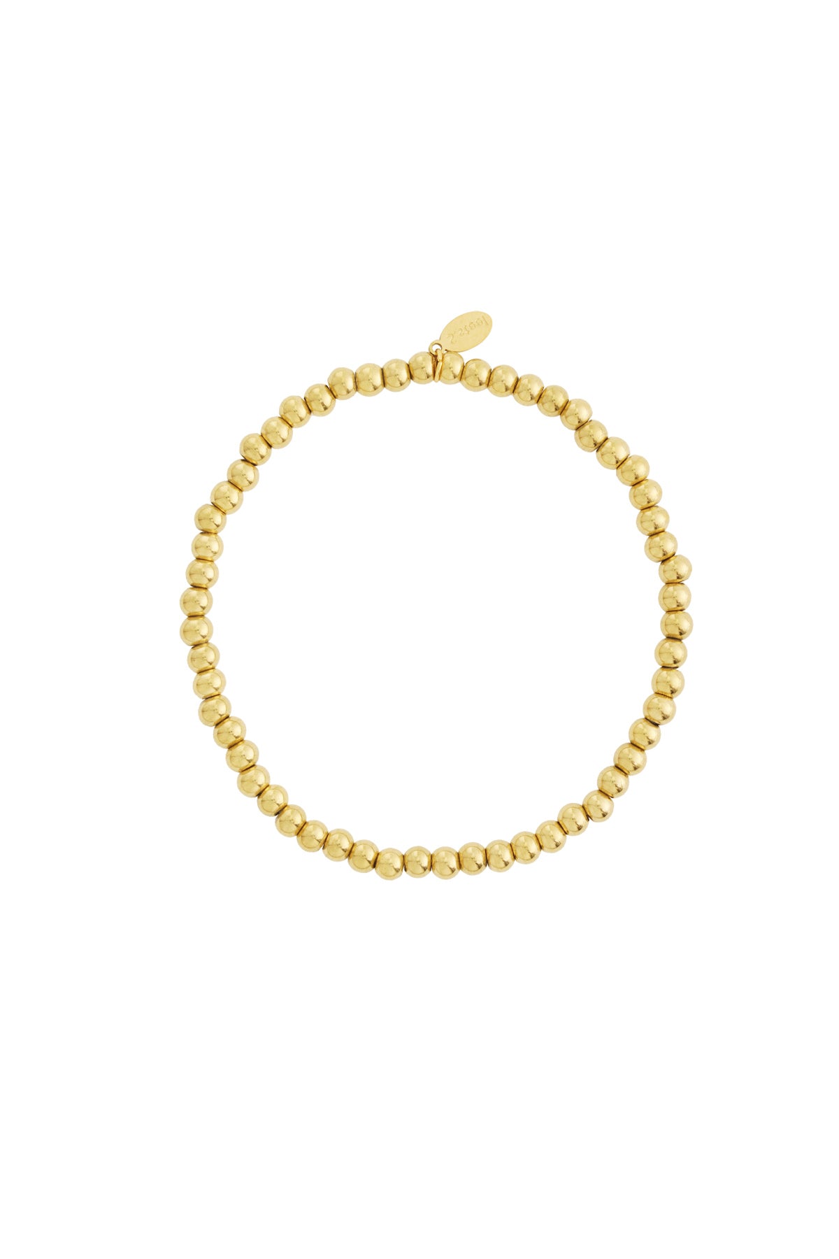 braccialetti di perline solide - 4 mm