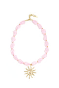 Collana di perline con ciondolo a forma di sole