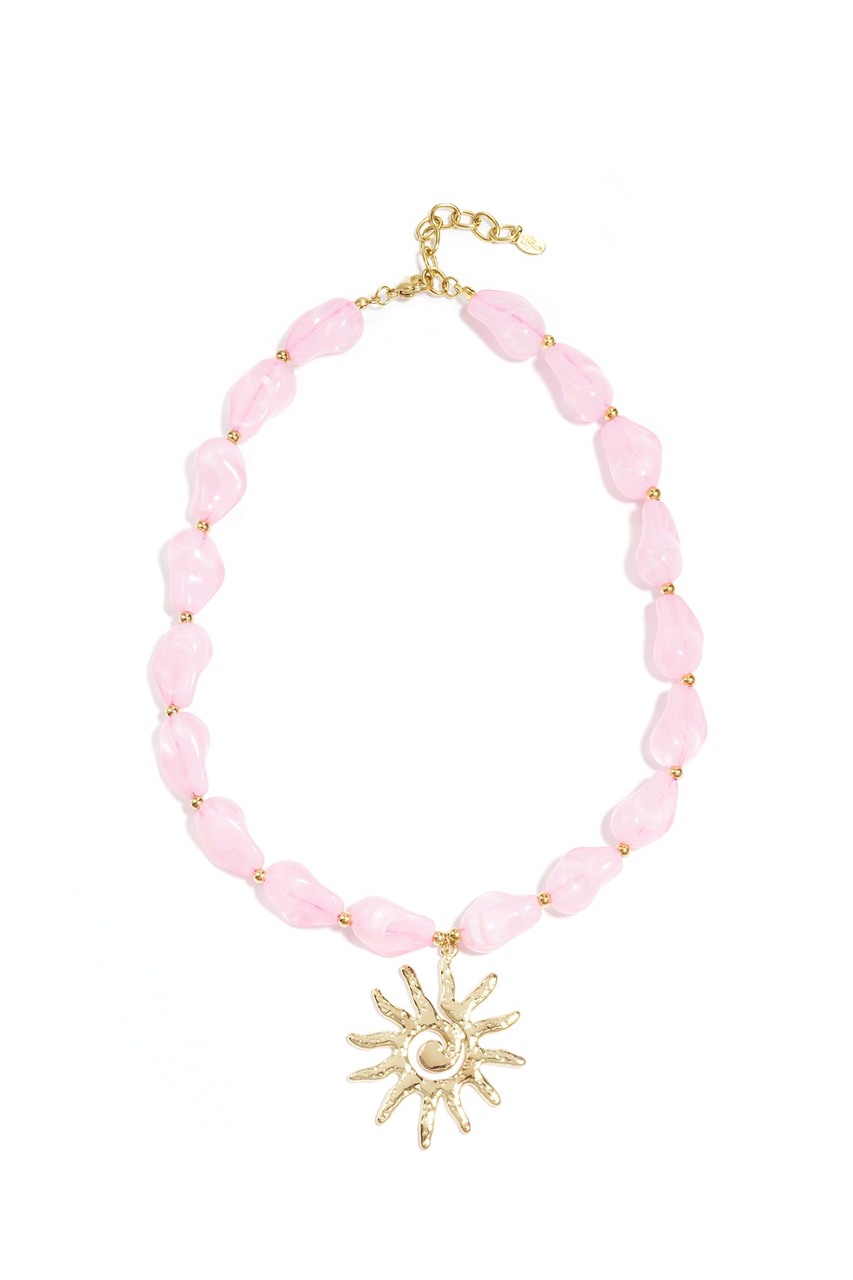 Collana di perline con ciondolo a forma di sole