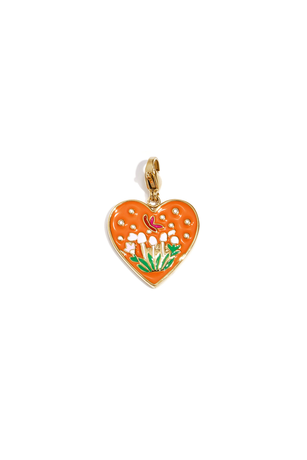 Ciondolo a forma di cuore con tulipani fai da te