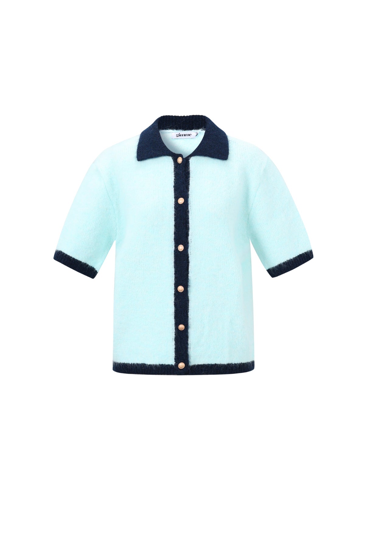 Cardigan in Fibra di Poliestere Intrecciata Donna Stile Casual Contrasto di Colori
