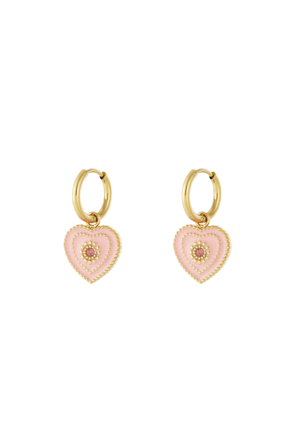 Orecchini con ciondolo a forma di cuore