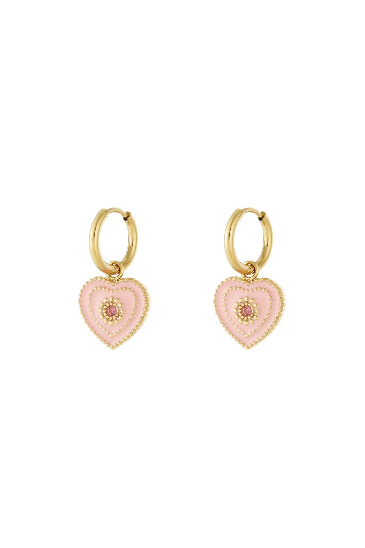 Orecchini con ciondolo a forma di cuore