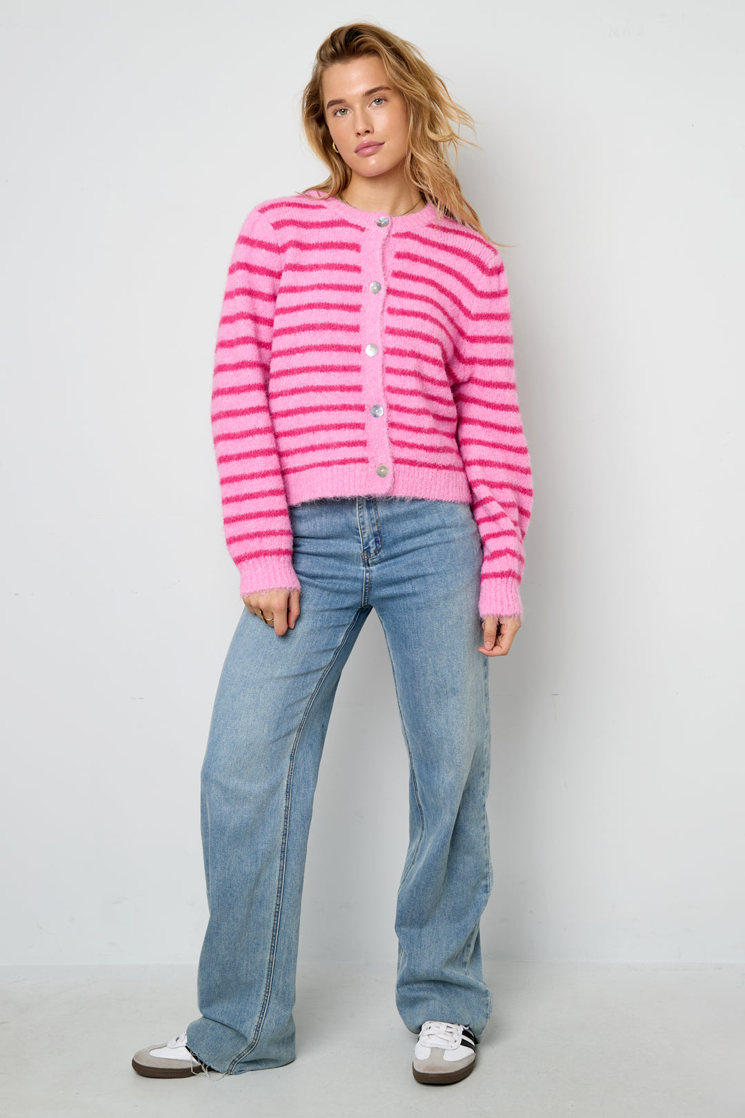 Cardigan a righe