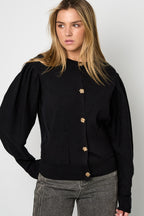 Cardigan di Viscosa Intrecciata Donna Autunno/Inverno Casual Colore Solido