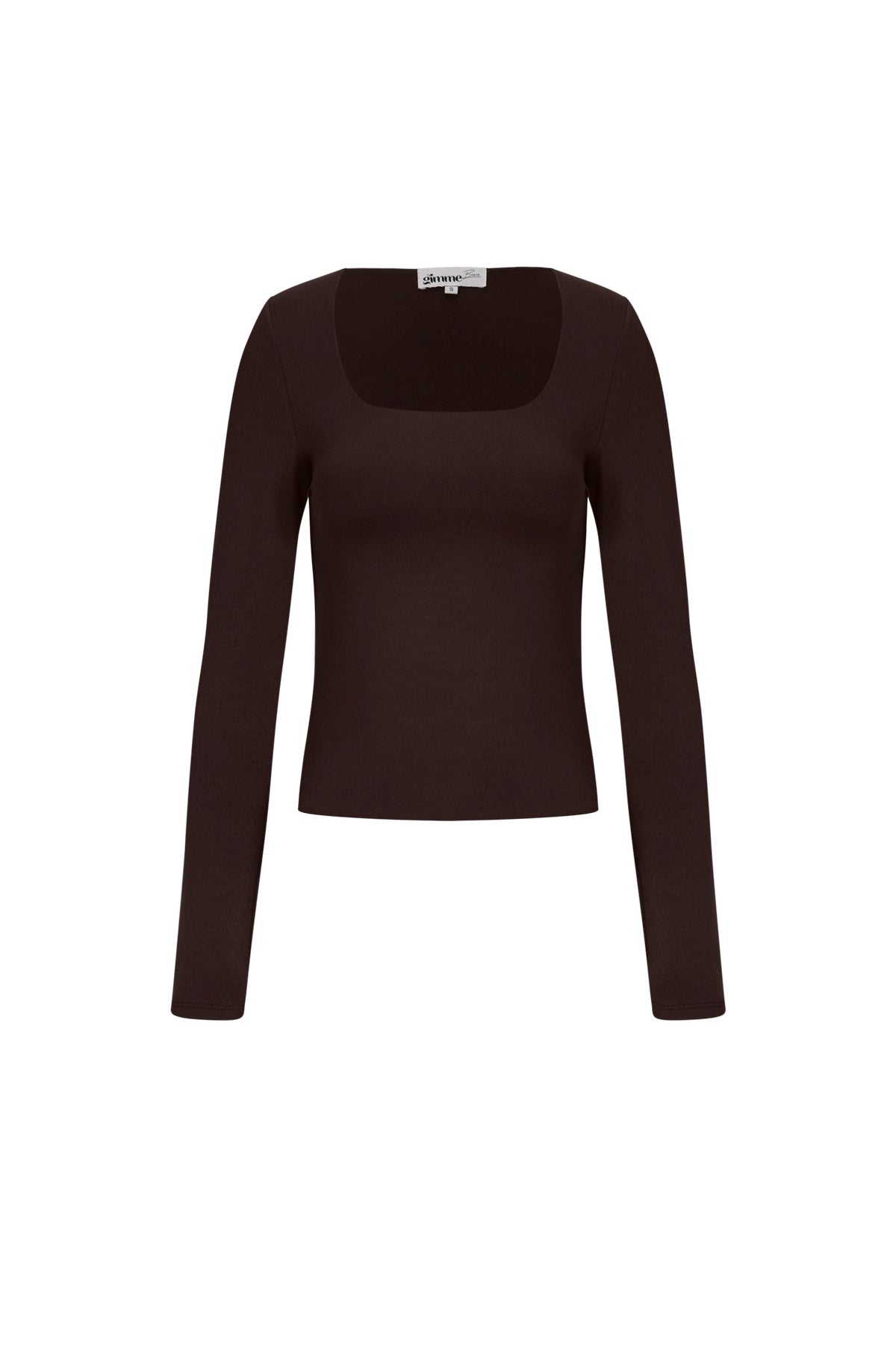 Maglia in Nylon Intrecciato Donna Maniche Lunghe Base Colore Puro