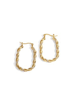 Orecchini a cerchio Twisted Sparkle