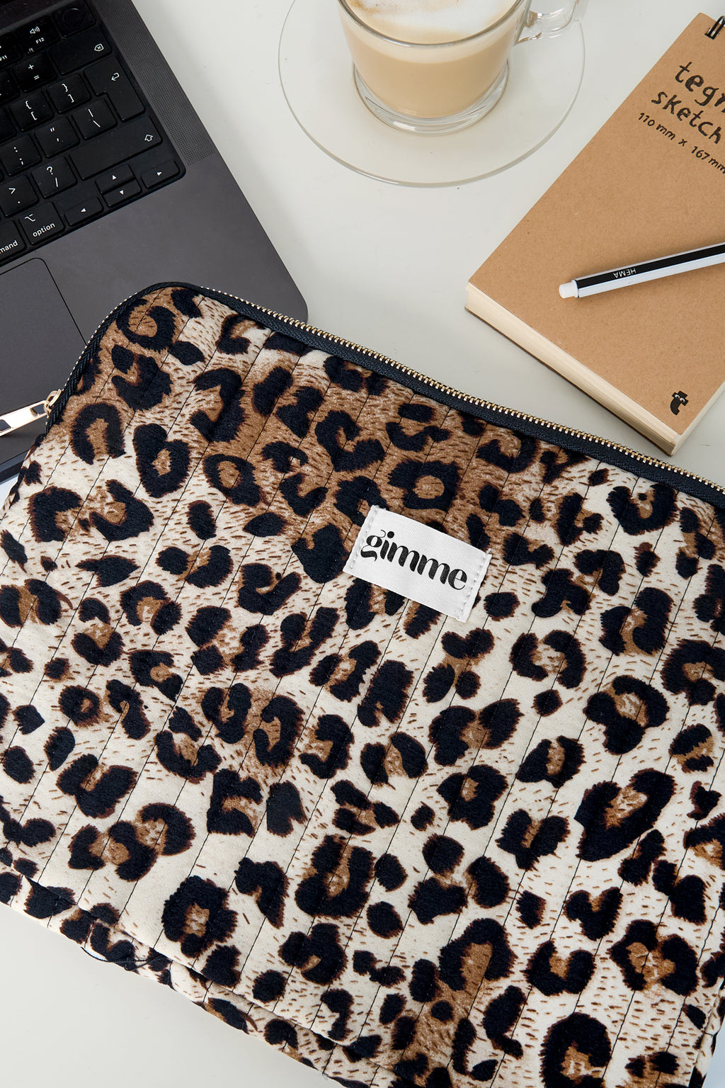 Custodia per laptop Gimme leopardata - 13 pollici