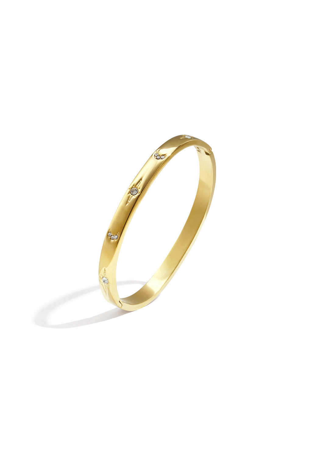 Braccialetti in acciaio inossidabile a pois, casual, quotidiani, semplici, gioielli da donna