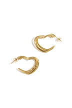 Orecchini a cerchio in acciaio inossidabile con cuore, casual, quotidiani, semplici, gioielli da donna
