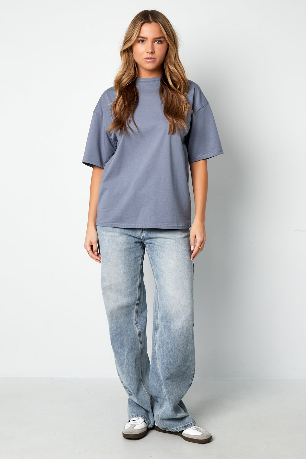 Cotone Maglia T-shirt Donna Casual Colore Puro