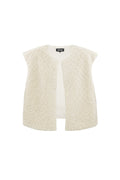 Woven Polyester Fiber Gilet Donna Casual Solid Color Fall/Winter