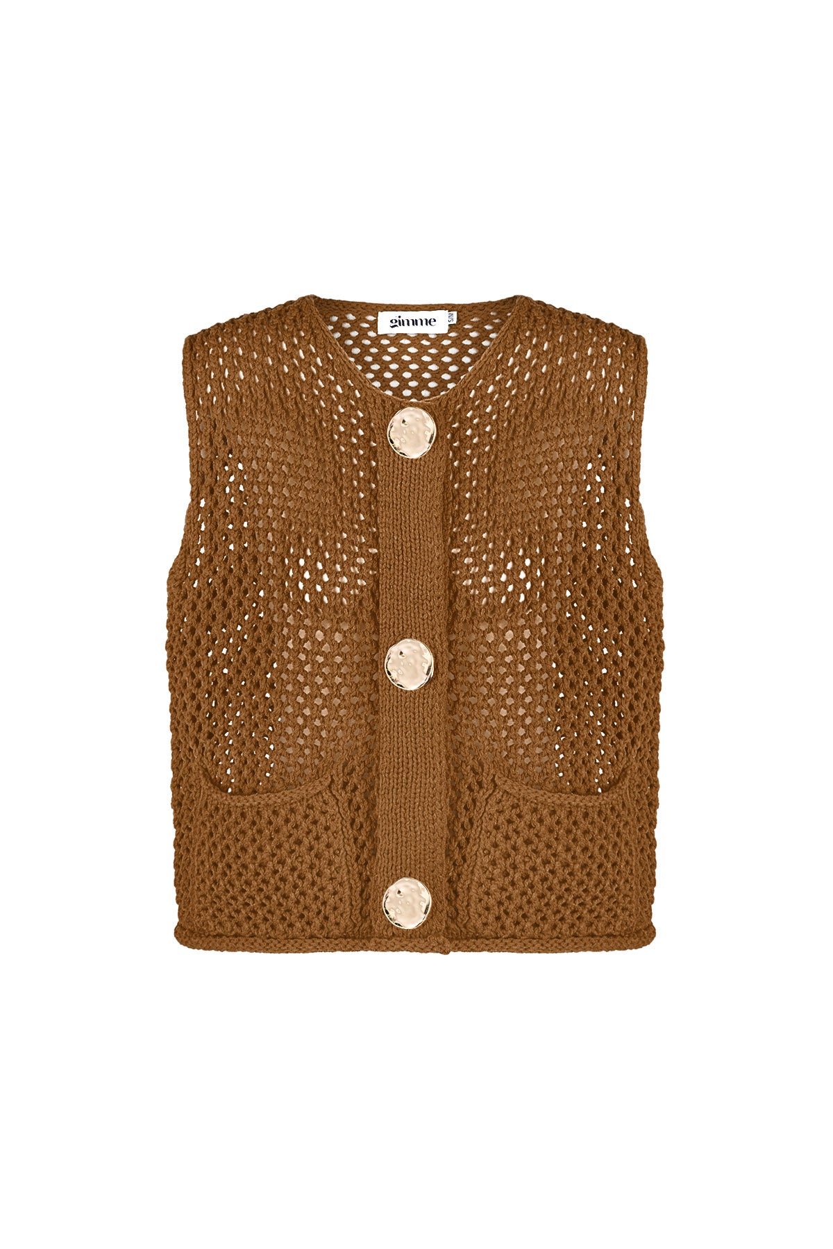 Maglia In Poliestere Tessuto Donna Gilet A Maglia Aperta