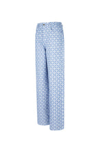 Cotton Woven Donna Pantalone Retto Motivo Geometrico