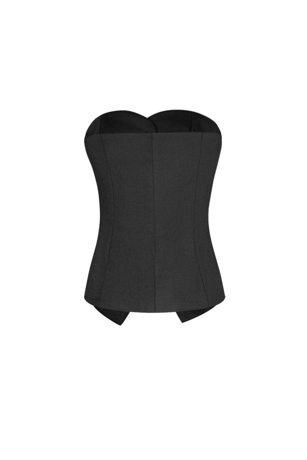Top Senza Maniche Donna in Poliestere Design Strutturato con Pulsanti