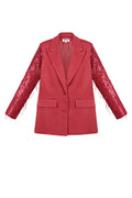 Giacca Donna In Poliestere Con Design Maniche A Frange