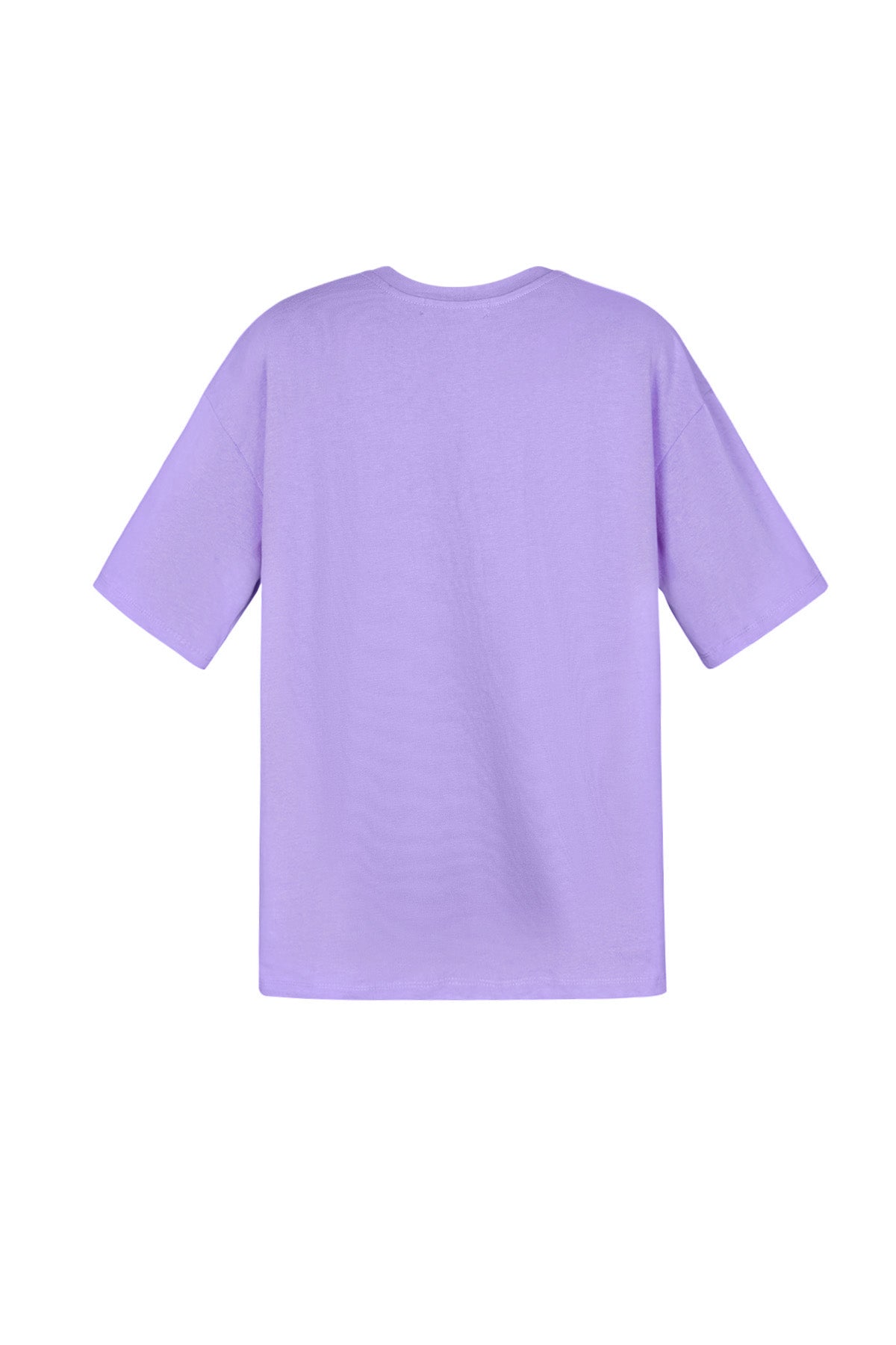 Cotone Maglietta Donna Oversized Stampa Farfalla