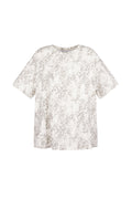 Cotone Maglietta Donna Oversized Stampa Leopardo