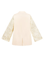 Poliestere Abito da Donna Set Maniche in Pizzo Design
