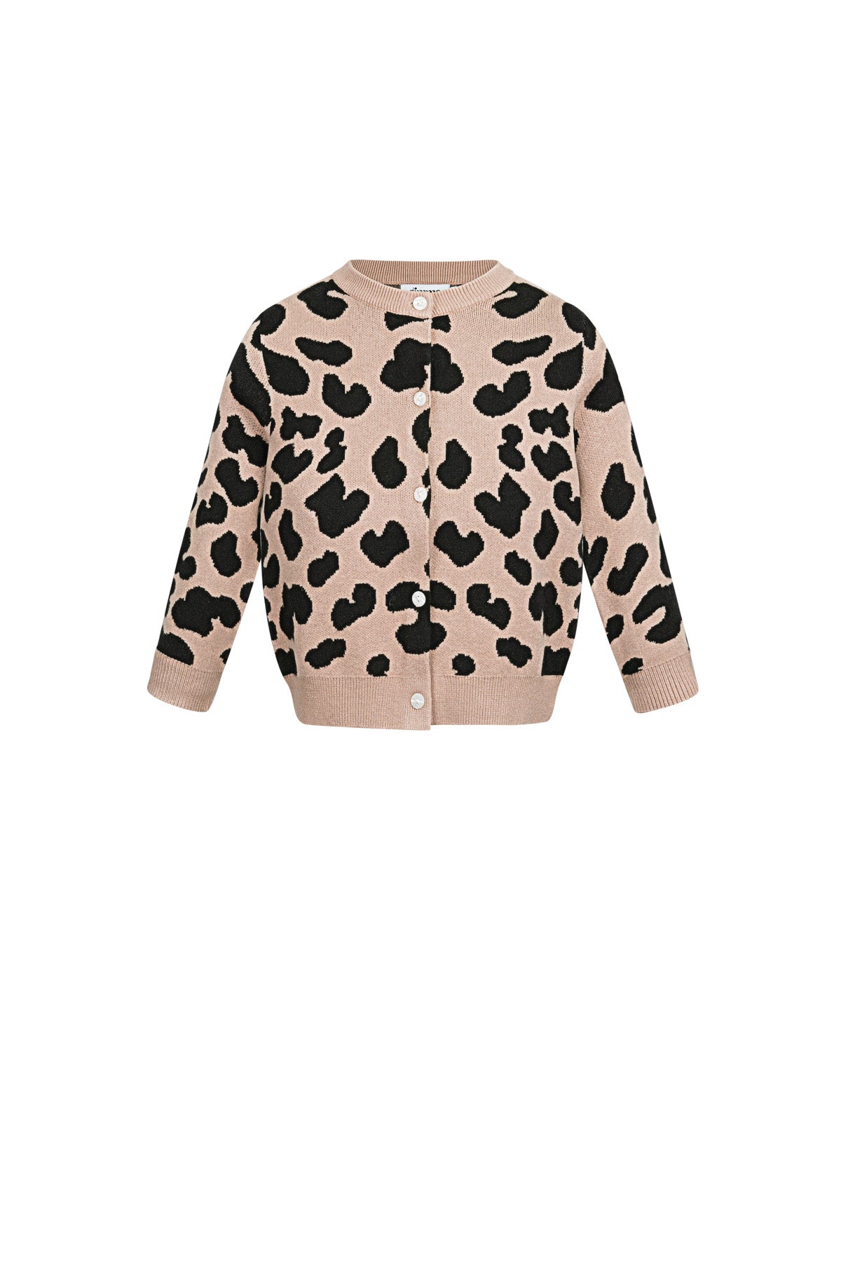 Cardigan di Viscosa Donna Stampato Leopardo Design Elegante
