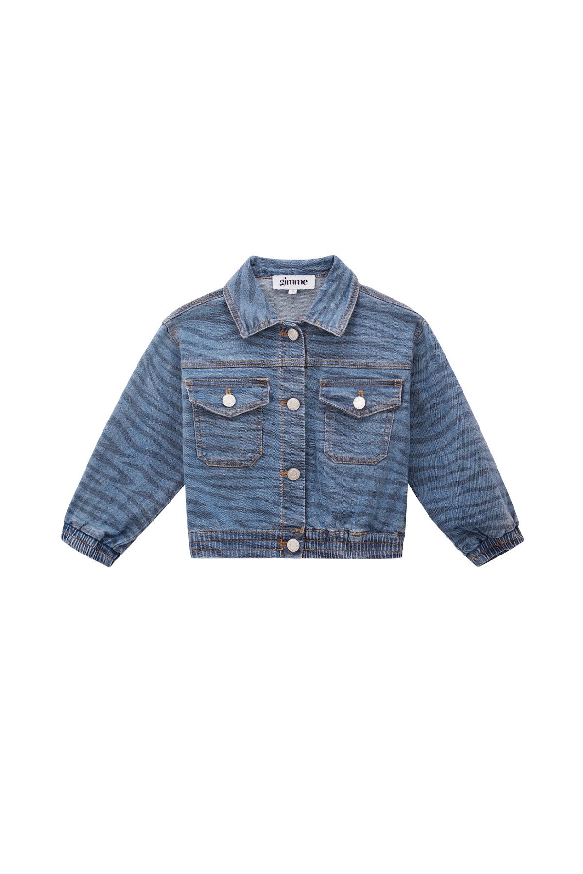 Giubbotto in Cotone per Bambini Stile Jeans Design Classico a Righe