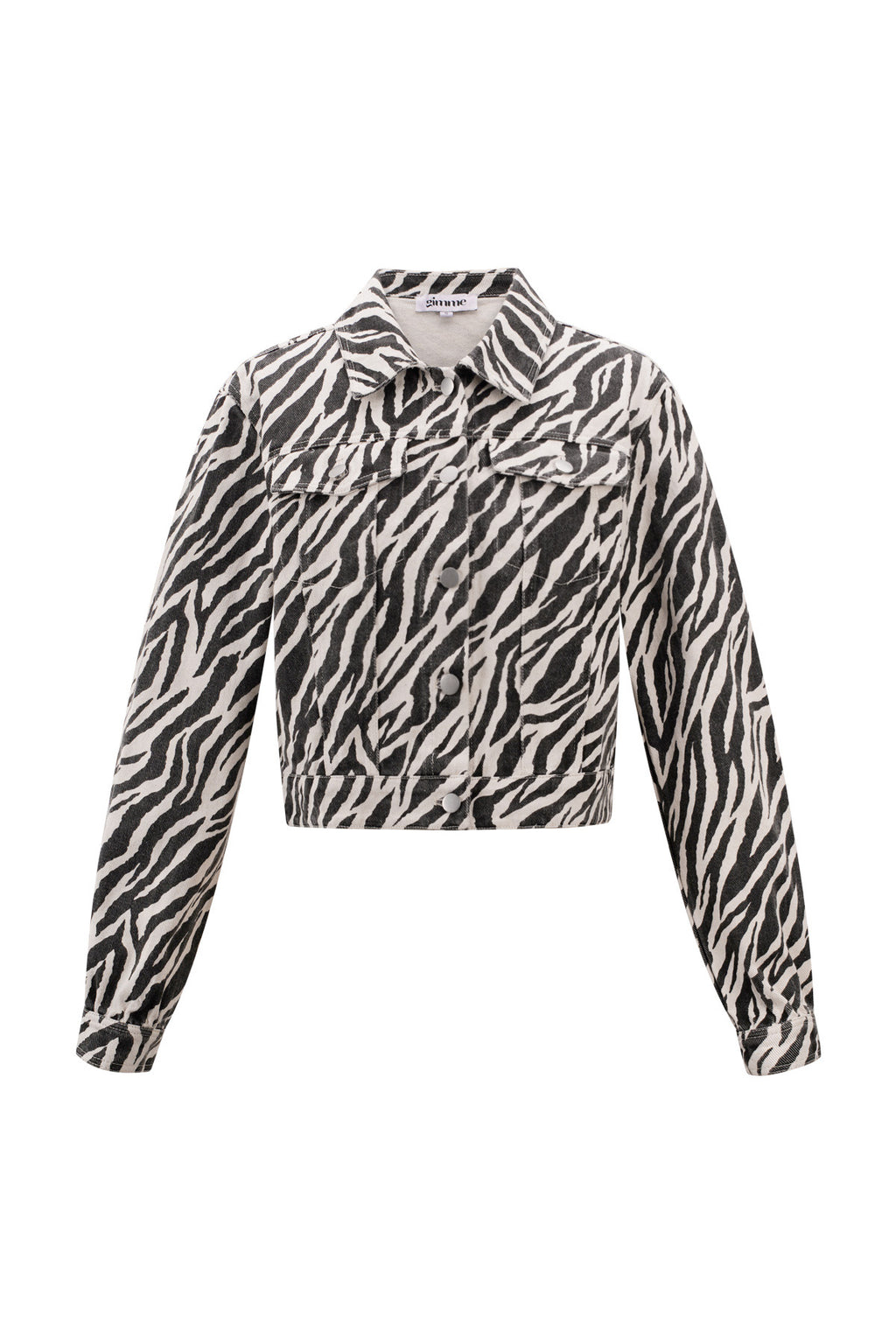 Cotton Denim Giacca Donna Street Elegant Specialty Stampa Animale