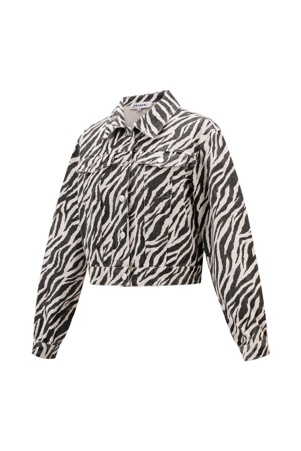 Cotton Denim Giacca Donna Street Elegant Specialty Stampa Animale