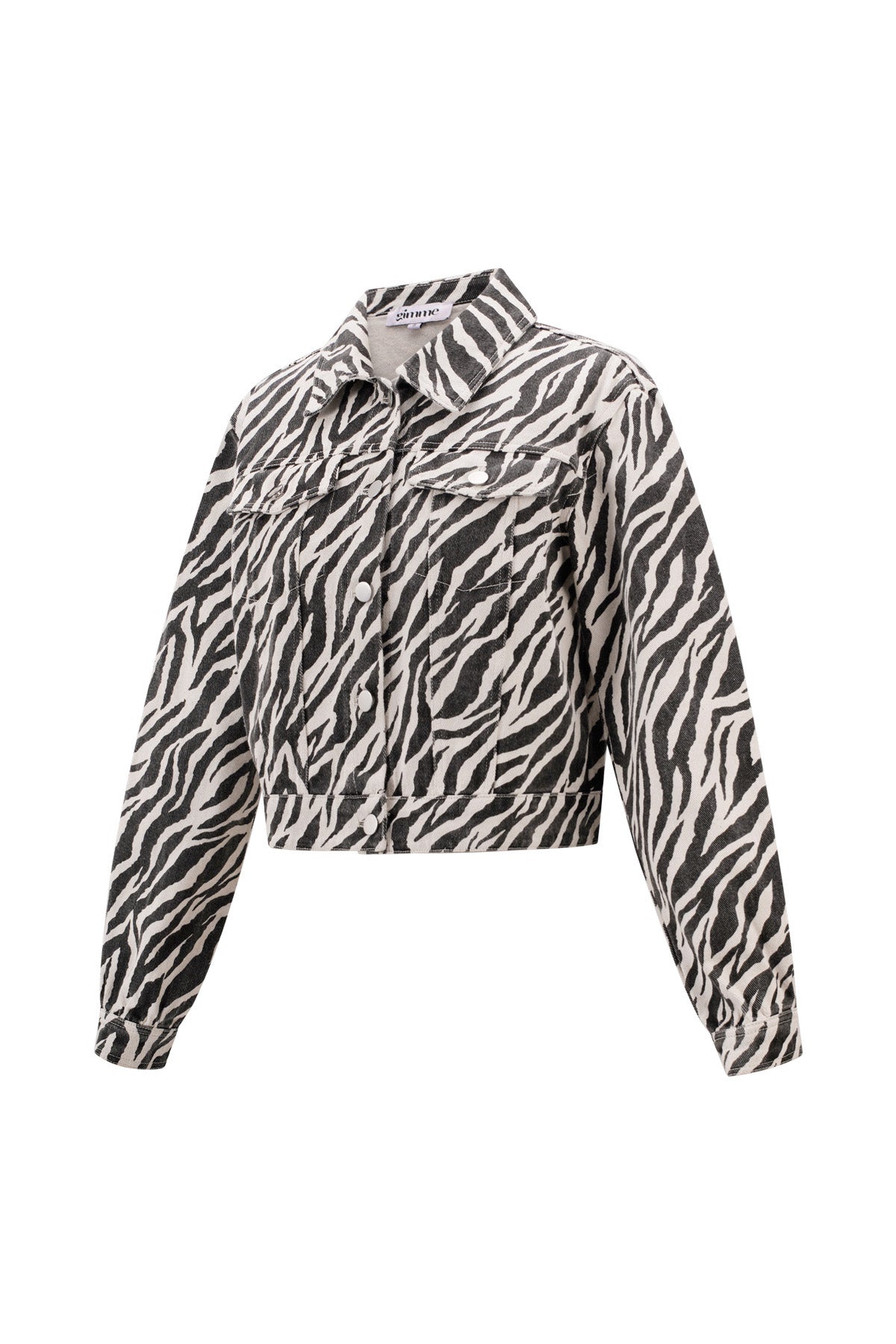 Cotton Denim Giacca Donna Street Elegant Specialty Stampa Animale