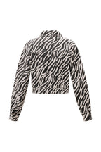 Cotton Denim Giacca Donna Street Elegant Specialty Stampa Animale