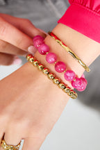 Bracciale con perle rotonde