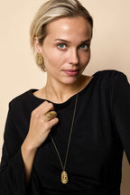 Collane lunghe in acciaio inossidabile di forma irregolare, casual, quotidiane, semplici, gioielli da donna