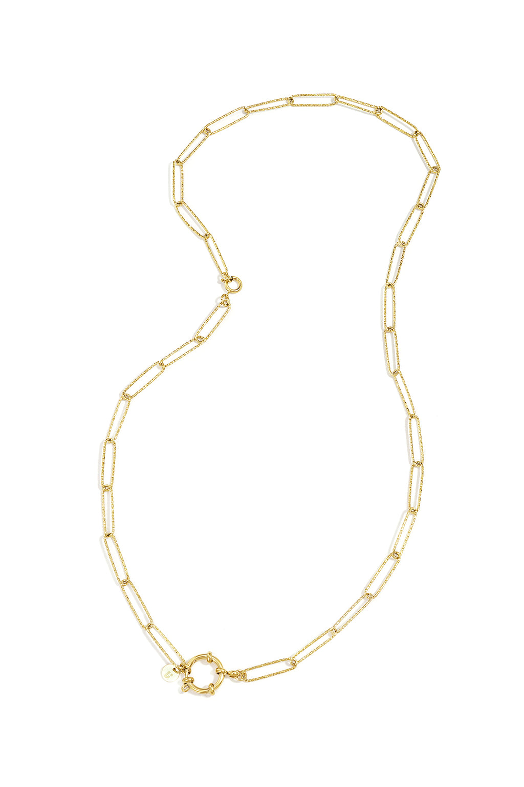 Collana e bracciale 2 in 1 con maglie testurizzate