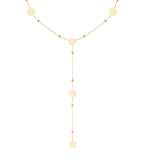 collana lunga con cerchi dappertutto: colore oro