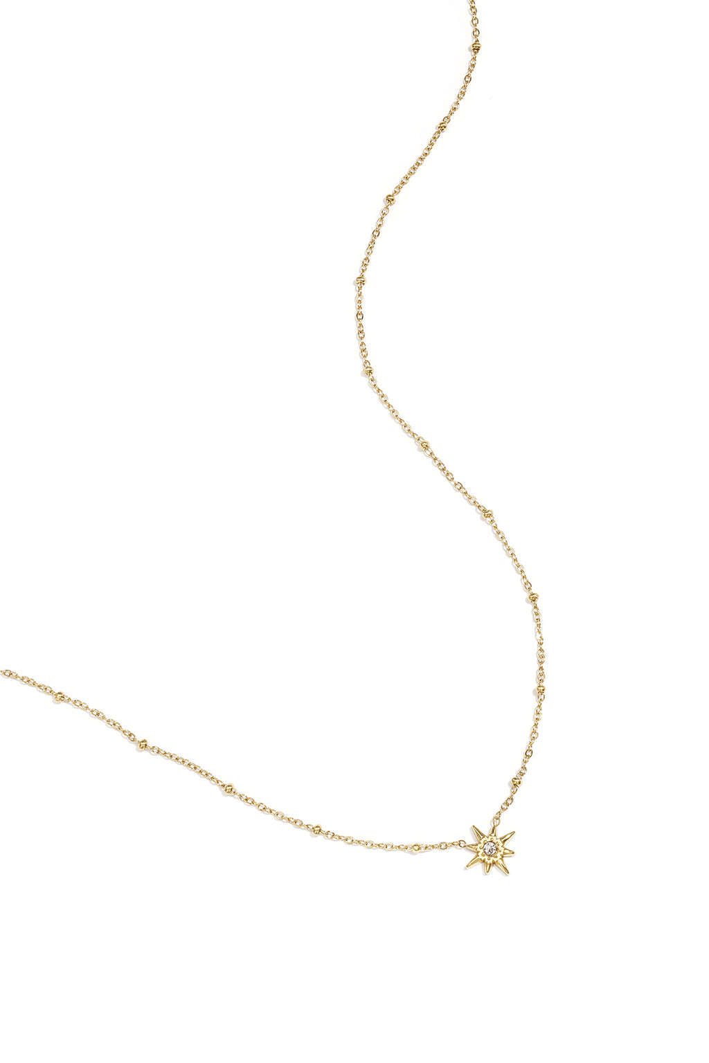 Collana con perline e stella cadente