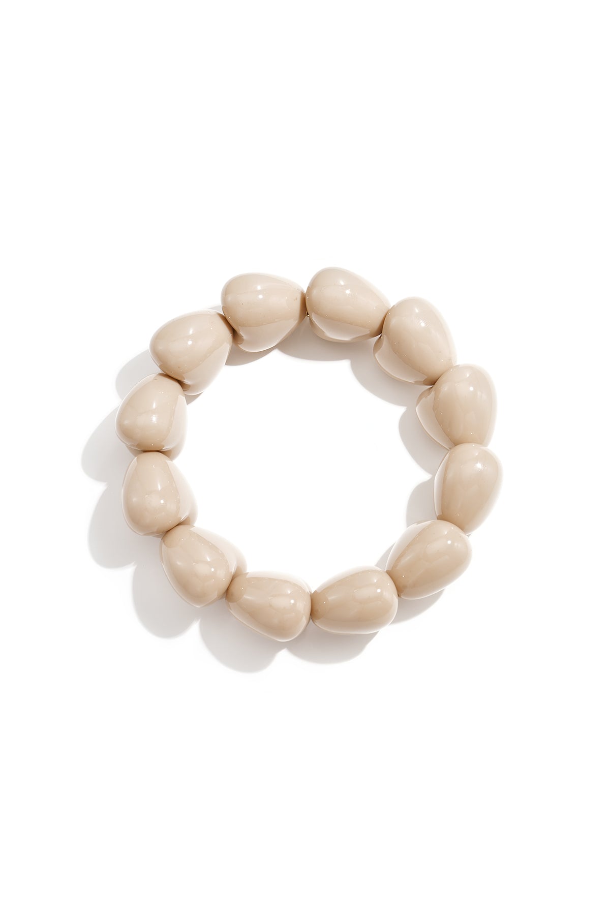Braccialetto con perline a forma di cuore grosse
