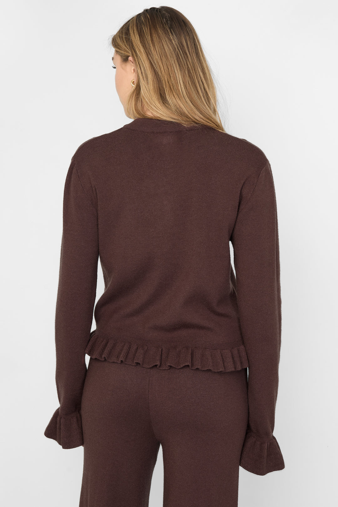 Il cardigan con volant amorevole