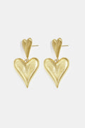 Orecchini pendenti a forma di cuore, casual, quotidiani, semplici, gioielli da donna