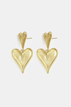Orecchini pendenti a forma di cuore, casual, quotidiani, semplici, gioielli da donna