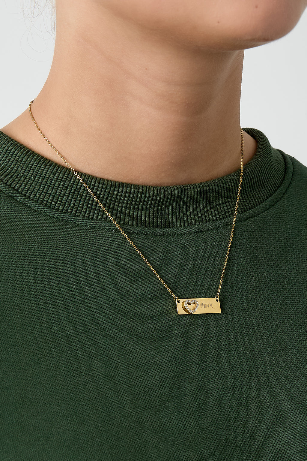 Collana con immagine e cuore