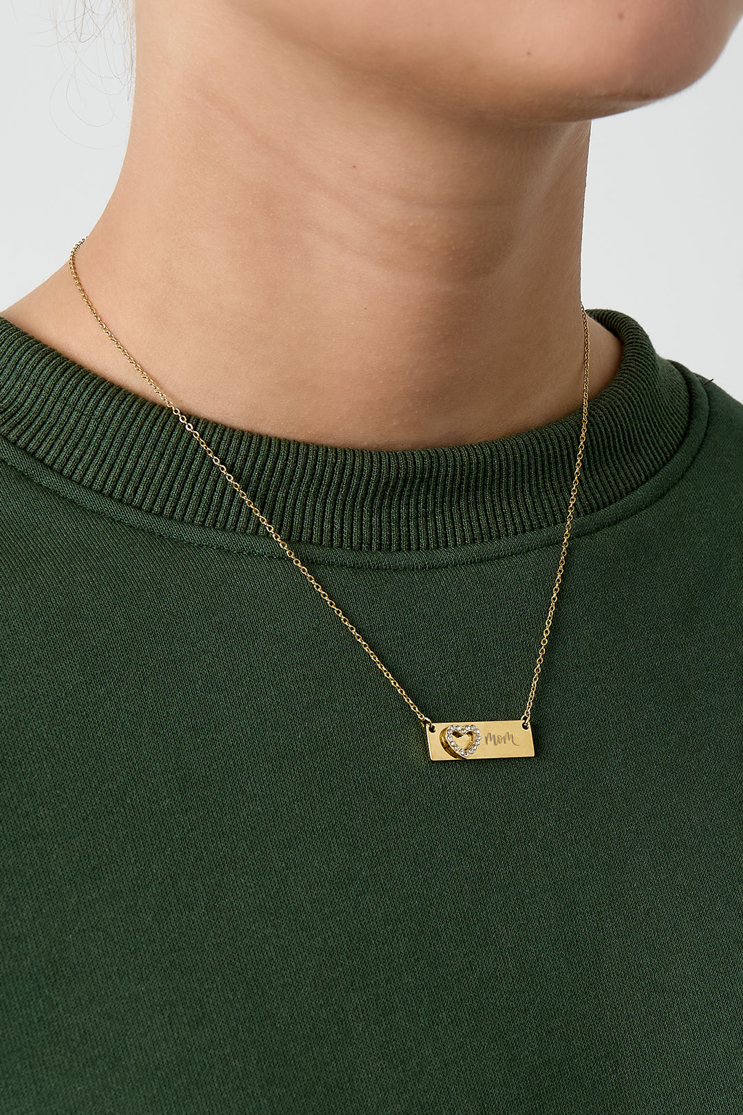 Collana con immagine e cuore