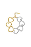 Braccialetti a catena in acciaio inossidabile con cuore, casual, quotidiani, semplici, gioielli da donna
