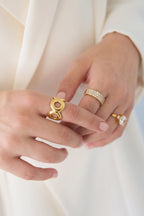 Anello regolabile con cerchi