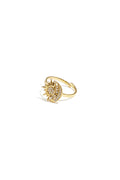 Anello regolabile con pietra a forma di cuore e cuore