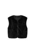 Gilet senza maniche in pelliccia sintetica