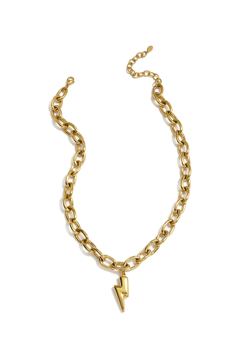 Collana con ciondolo a forma di fulmine