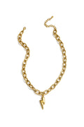 Collana con ciondolo a forma di fulmine