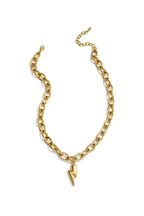 Collana con ciondolo a forma di fulmine