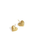 Orecchini a bottone in acciaio inossidabile a forma di cuore, serie Daily Daily Simple, gioielli da donna