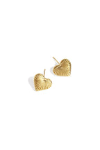 Orecchini a bottone in acciaio inossidabile a forma di cuore, serie Daily Daily Simple, gioielli da donna